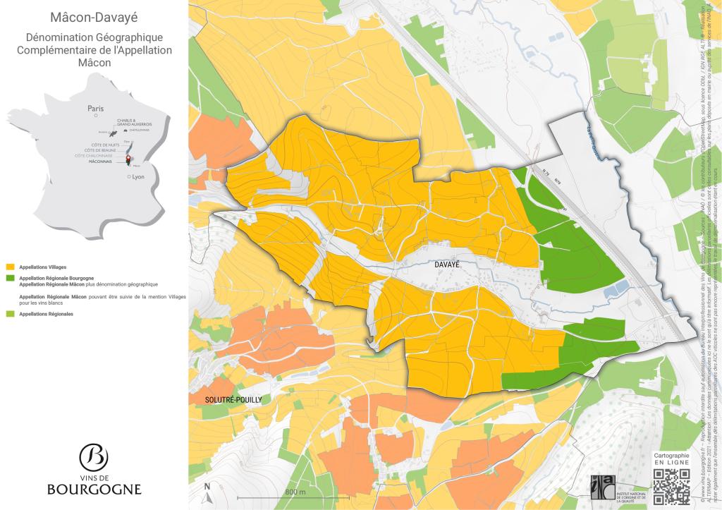 Map Mâcon-Davayé