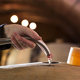 Filling a barrel Filling a barrel