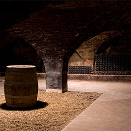 barrels in the cellars of Bourgogne barrels in the cellars of Bourgogne
